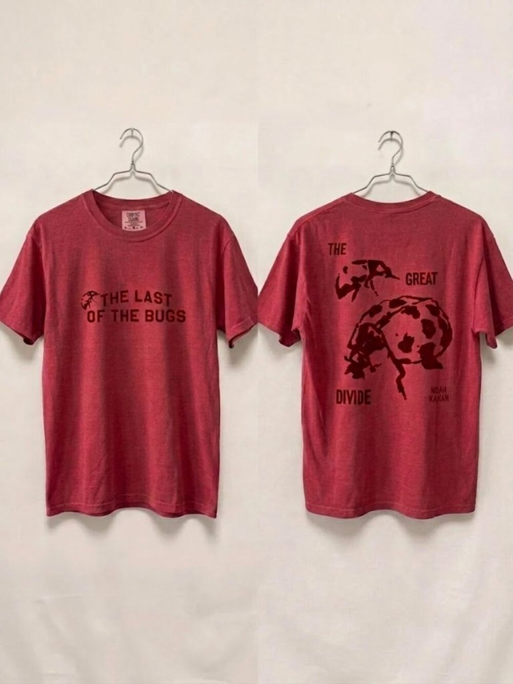Noah Kahan The Great Divide Tour Comfort Colors T-Shirt 2026 LadyBug Crimson